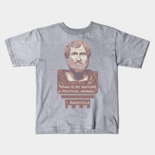 Aristotle Portrait and Quote Kids T-Shirt